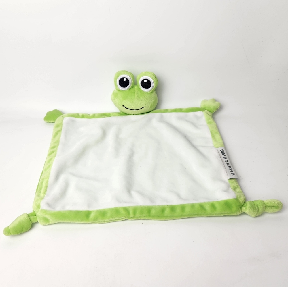 Blankets and Beyond Lovey Security Blanket Frog Green Plush